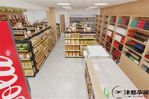 隆德江南学府超市设计装修方案鉴赏|隆德超市设计装修公司推荐