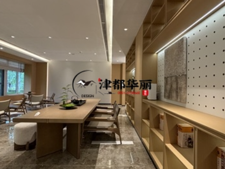 隆德装修公司|隆德望远民生售楼部展厅装修设计实景